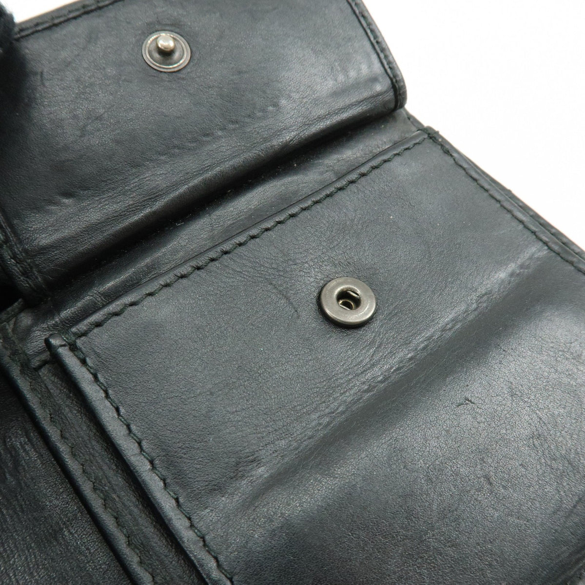 Bottega Veneta Bifold Intrecciato Nappa, Black, Leather, Wallet