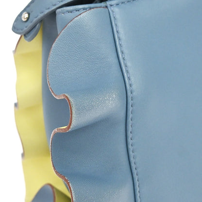 Fendi Peekaboo Leather, Blue, Leather, Handbag