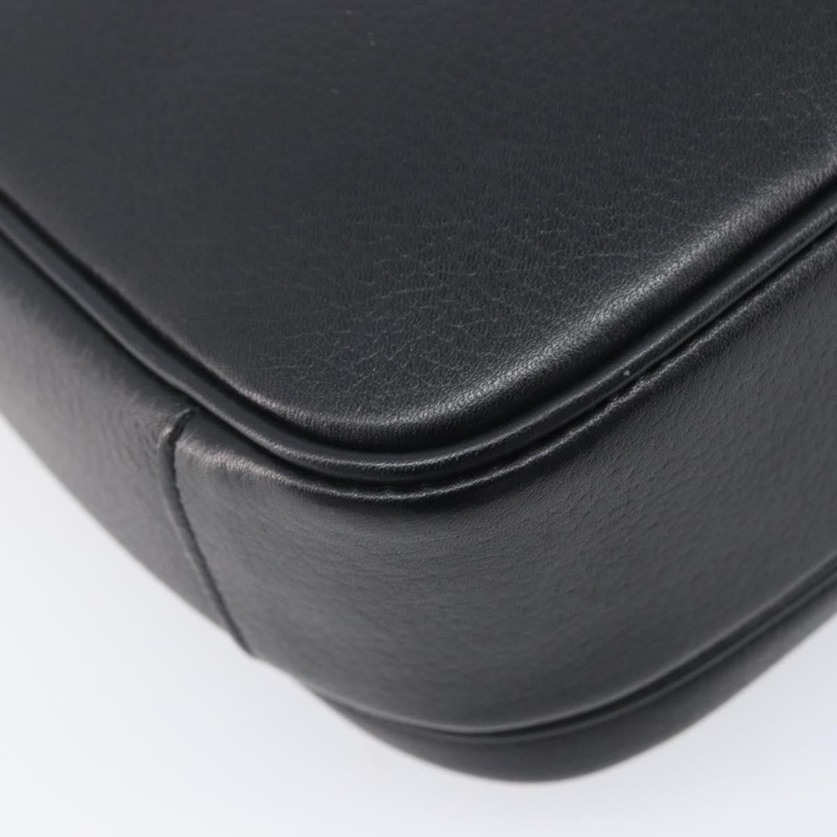 Gucci Shoulder Leather, Black, Leather, Shoulder Bag