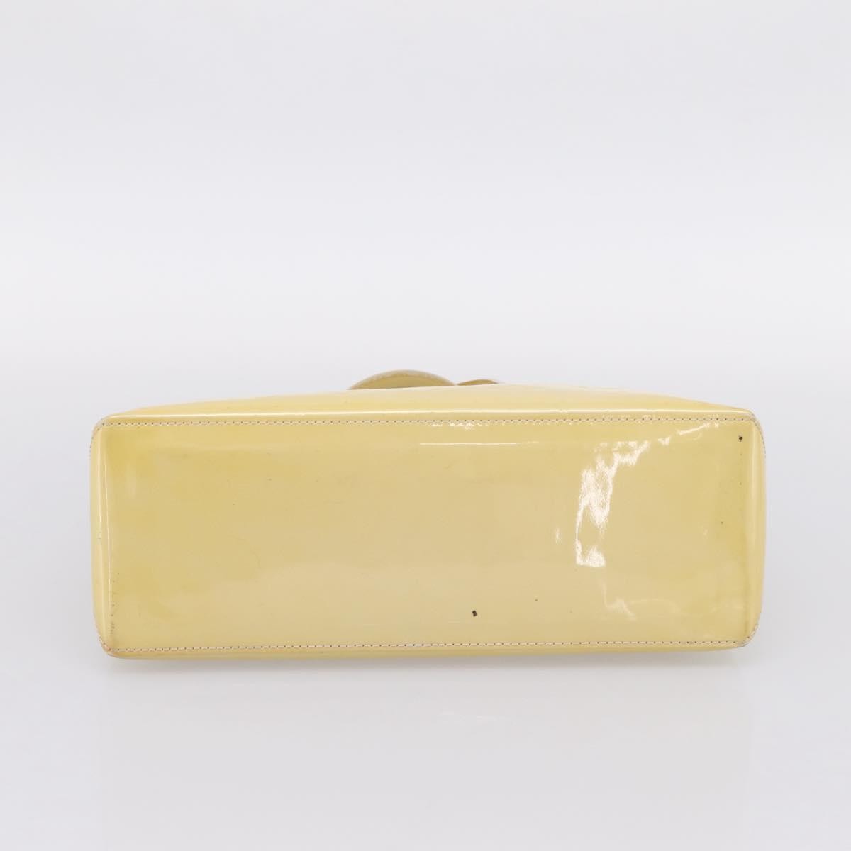 Louis Vuitton Wilshire Monogram Vernis, Yellow, Patent Leather, Handbag