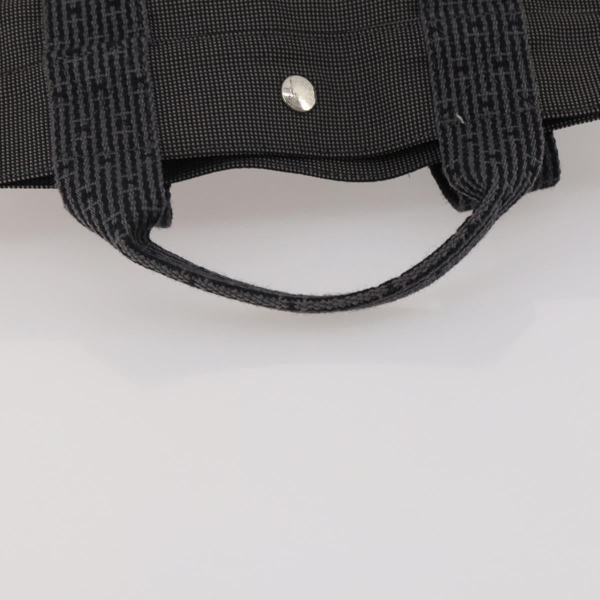 Hermes Herline Canvas, Gray, Canvas, Backpack