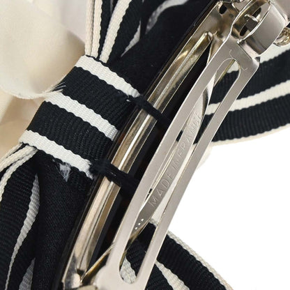 Chanel Camellia Hair Barrette Satin, Black, Satin, Head Accessory