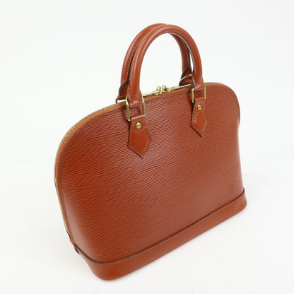 Louis Vuitton Alma Epi Leather, Brown, Leather, Handbag
