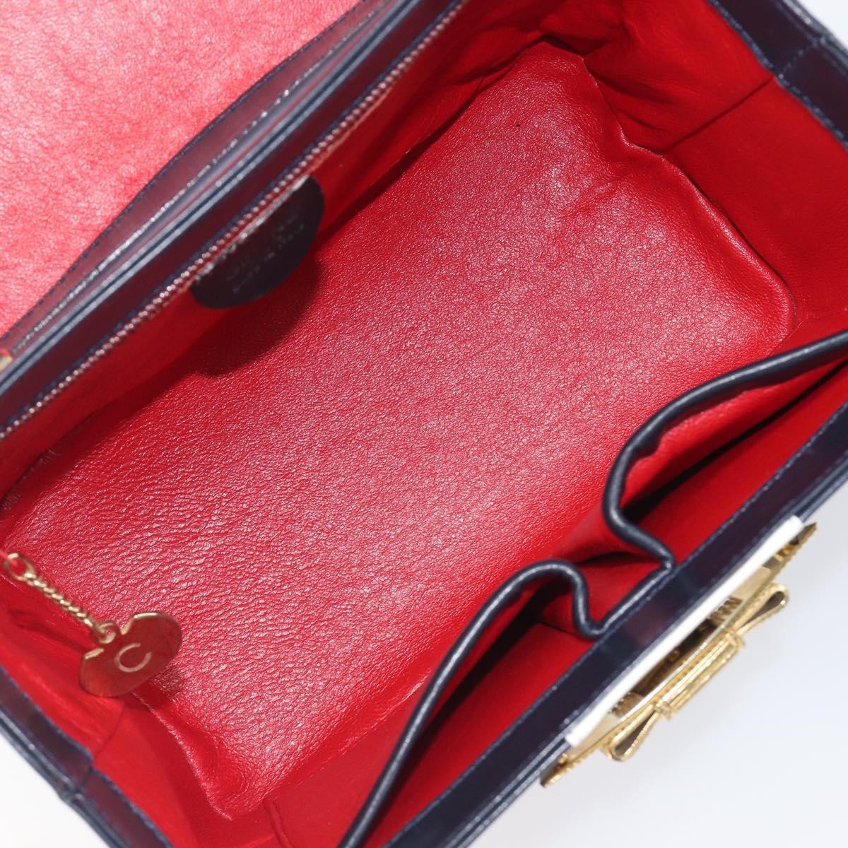 Celine Handbag Leather, Navy, Leather, Handbag