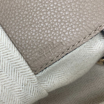 Loewe Hammock Leather, Beige, Leather, Handbag