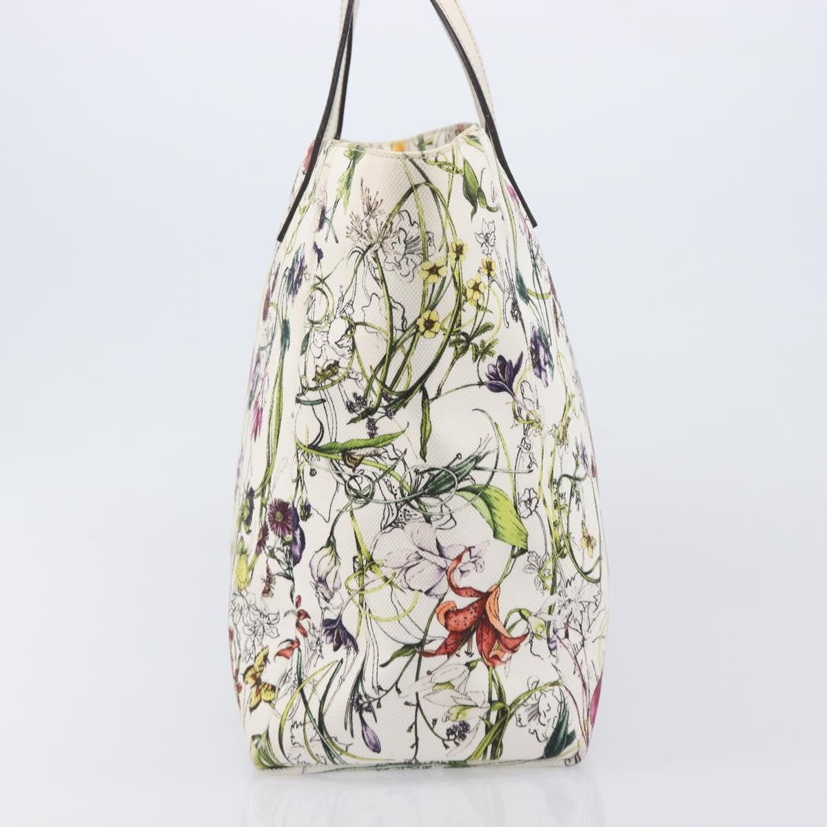 Gucci Open Flora Canvas, Multicolour, Canvas, Tote Bag