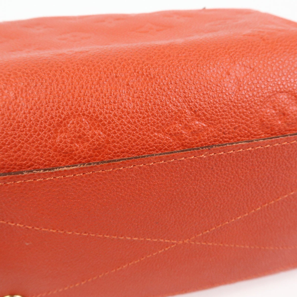 Louis Vuitton Speedy Bandouliere Monogram Empreinte Leather, Orange, Leather, Handbag