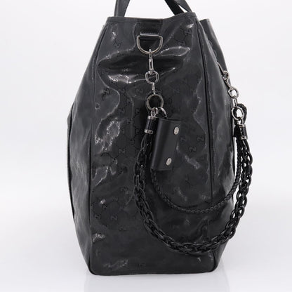 Gucci Indy Tote PVC Leather, Black, PVC, Tote Bag