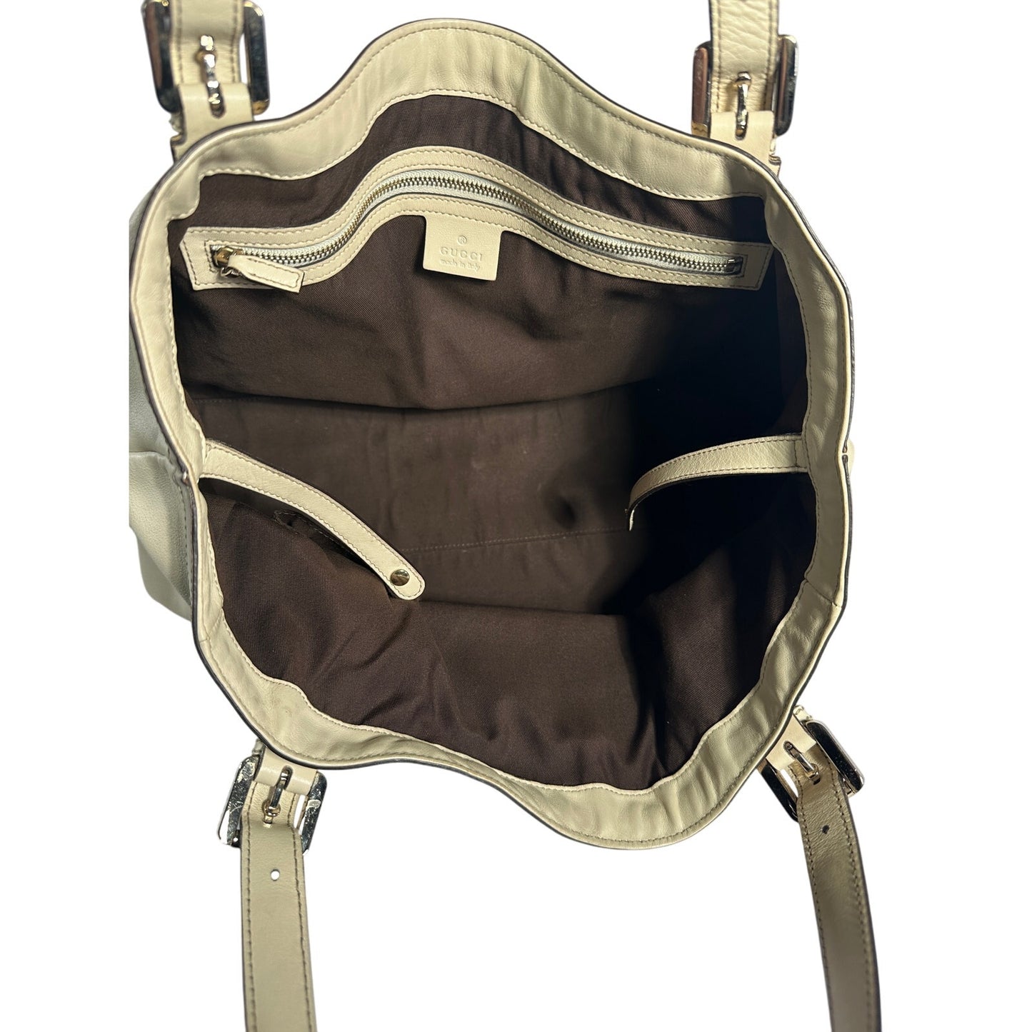 Τσάντα Tote GUCCI Britt από δέρμα μοσχαριού