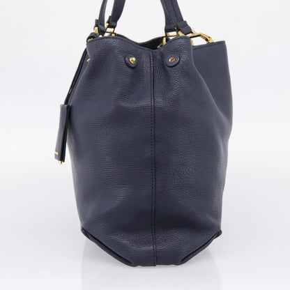 Miu Miu Madras Leather, Navy, Leather, Shoulder Bag