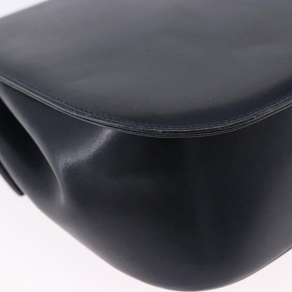 Salvatore Ferragamo Gancini Leather, Navy, Leather, Shoulder Bag