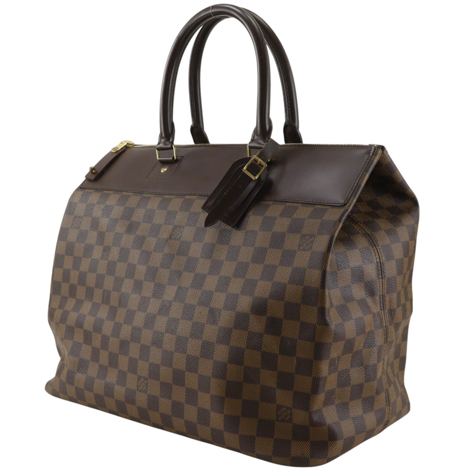 Louis Vuitton Greenwich Damier Ebene, Brown, Canvas, Handbag