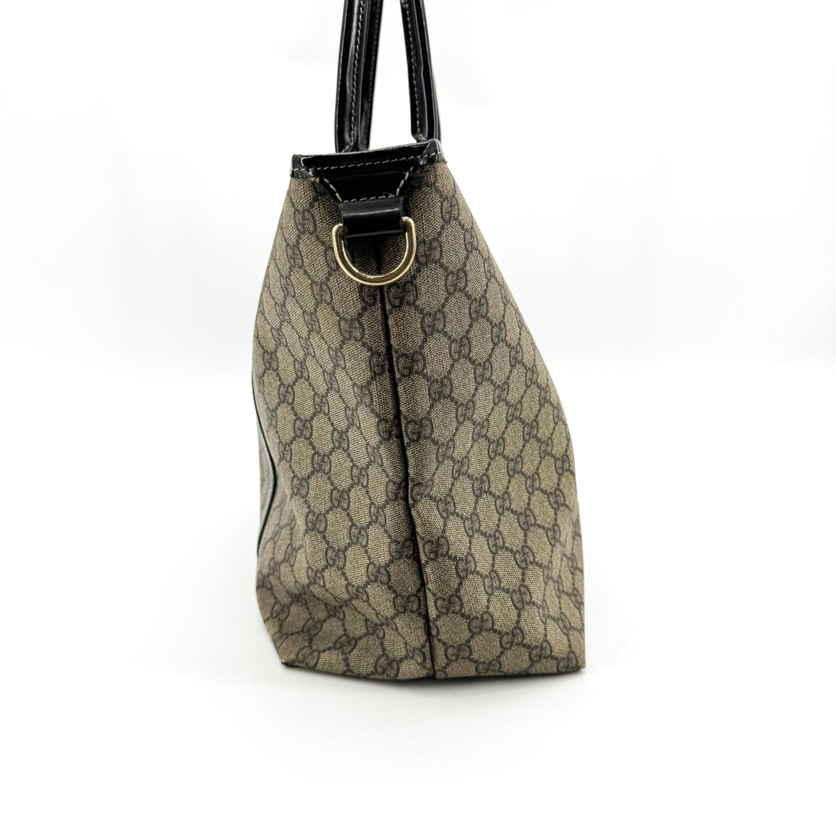Gucci Joy GG Coated Canvas with Leather, Brown, Canvas, Tote Bag