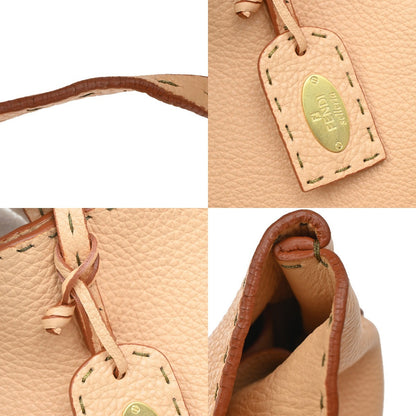 Fendi Roll Selleria Leather, Orange, Leather, Tote Bag