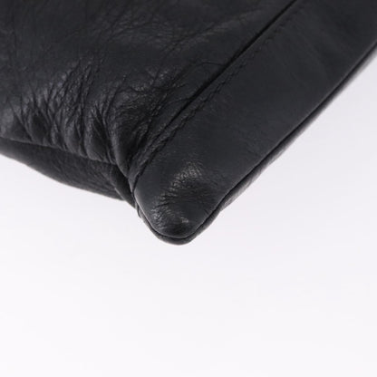 Balenciaga Classic City Clip Leather, Black, Leather, Clutch