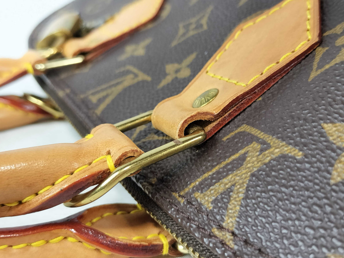 Louis Vuitton Alma Monogram Canvas, Brown, Canvas, Handbag