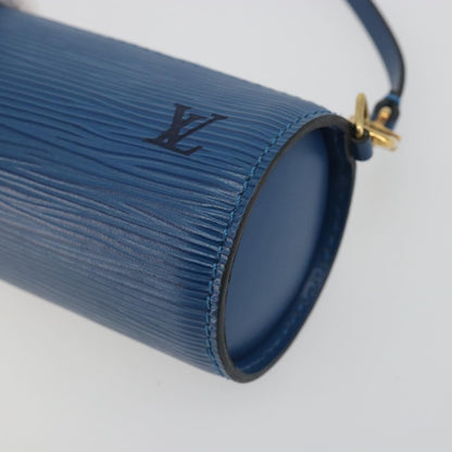 Louis Vuitton Soufflot Pochette Epi Leather, Blue, Leather, Clutch