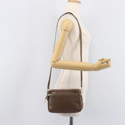 Gucci Shoulder Leather, Brown, Leather, Shoulder Bag
