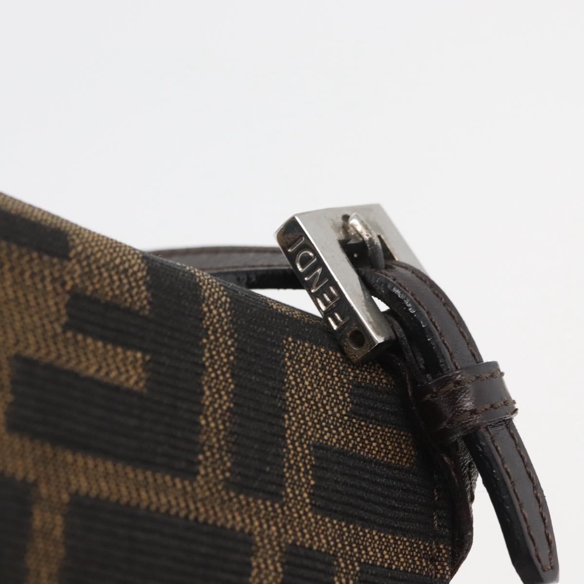 Fendi Baguette Zucca Canvas, Brown, Canvas, Handbag