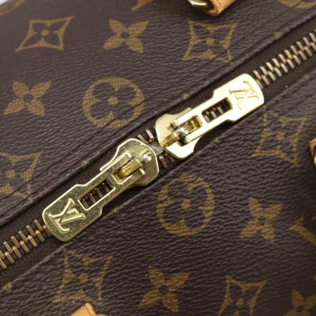 Louis Vuitton Keepall Bandouliere Macassar Monogram Canvas, Brown, Canvas, Travel Bag