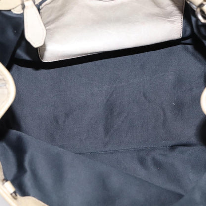 Miu Miu Bow Satchel Cervo Leather, Beige, Leather, Handbag