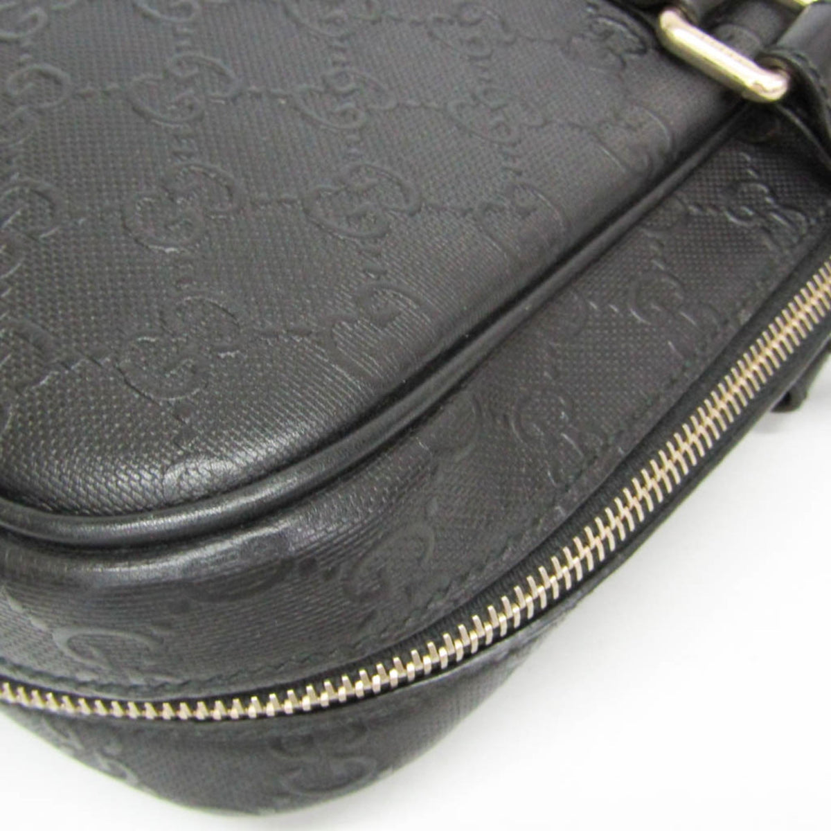 Gucci Convertible Briefcase Guccissima Leather, Black, Leather, Briefcase
