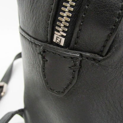 Fendi By The Way Leather with Crystals, Black, Leather, Backpack