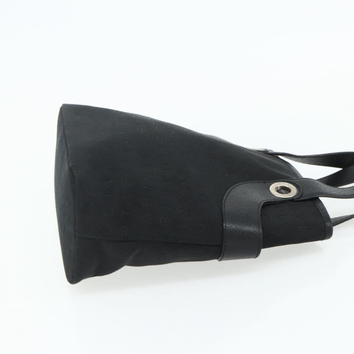 Bvlgari Logomania Canvas, Black, Canvas, Shoulder Bag
