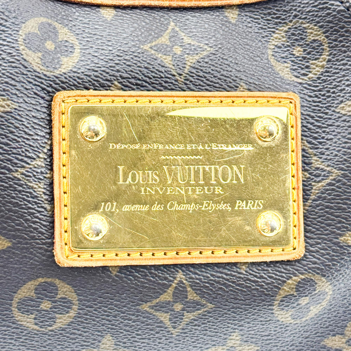 Louis Vuitton Thames Monogram Canvas, Brown, Canvas, Handbag