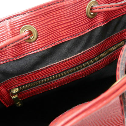 Louis Vuitton Petit Noe Epi Leather, Red, Leather, Handbag