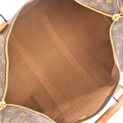 Louis Vuitton Keepall Bandouliere Monogram Canvas, Brown, Canvas, Travel Bag