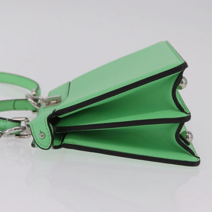 Fendi Peekaboo ISeeU Leather, Green, Leather, Handbag