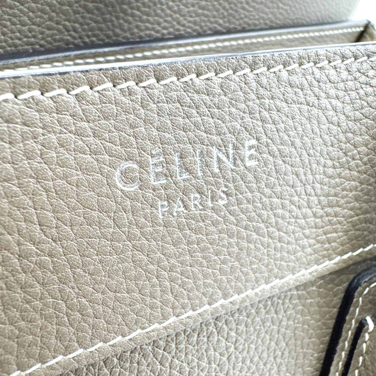 Celine Luggage Grainy Leather, Brown, Leather, Handbag