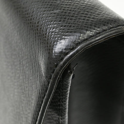 Louis Vuitton Porte-Documents Angara Taiga Leather, Black, Leather, Briefcase