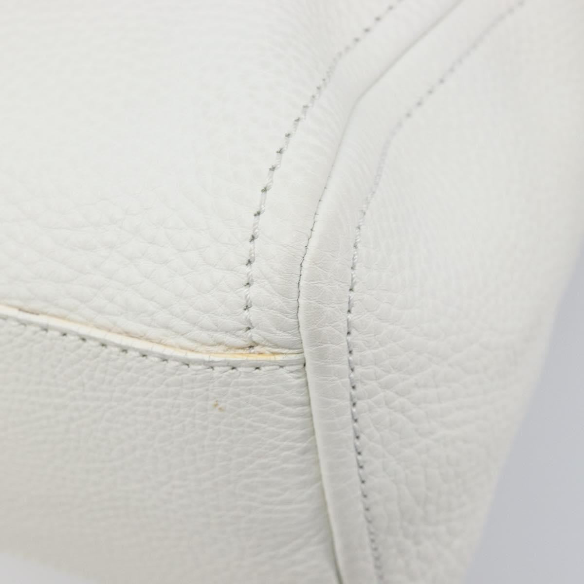 Celine Handbag Leather, White, Leather, Handbag