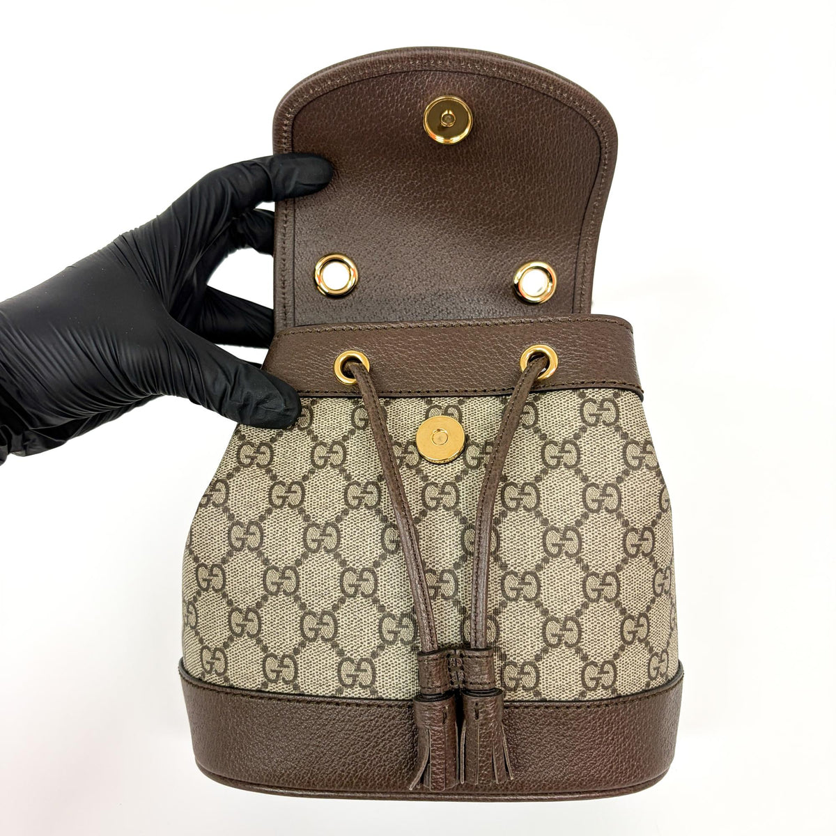 Gucci Ophidia GG Coated Canvas and Leather, Beige, Canvas, Shoulder Bag