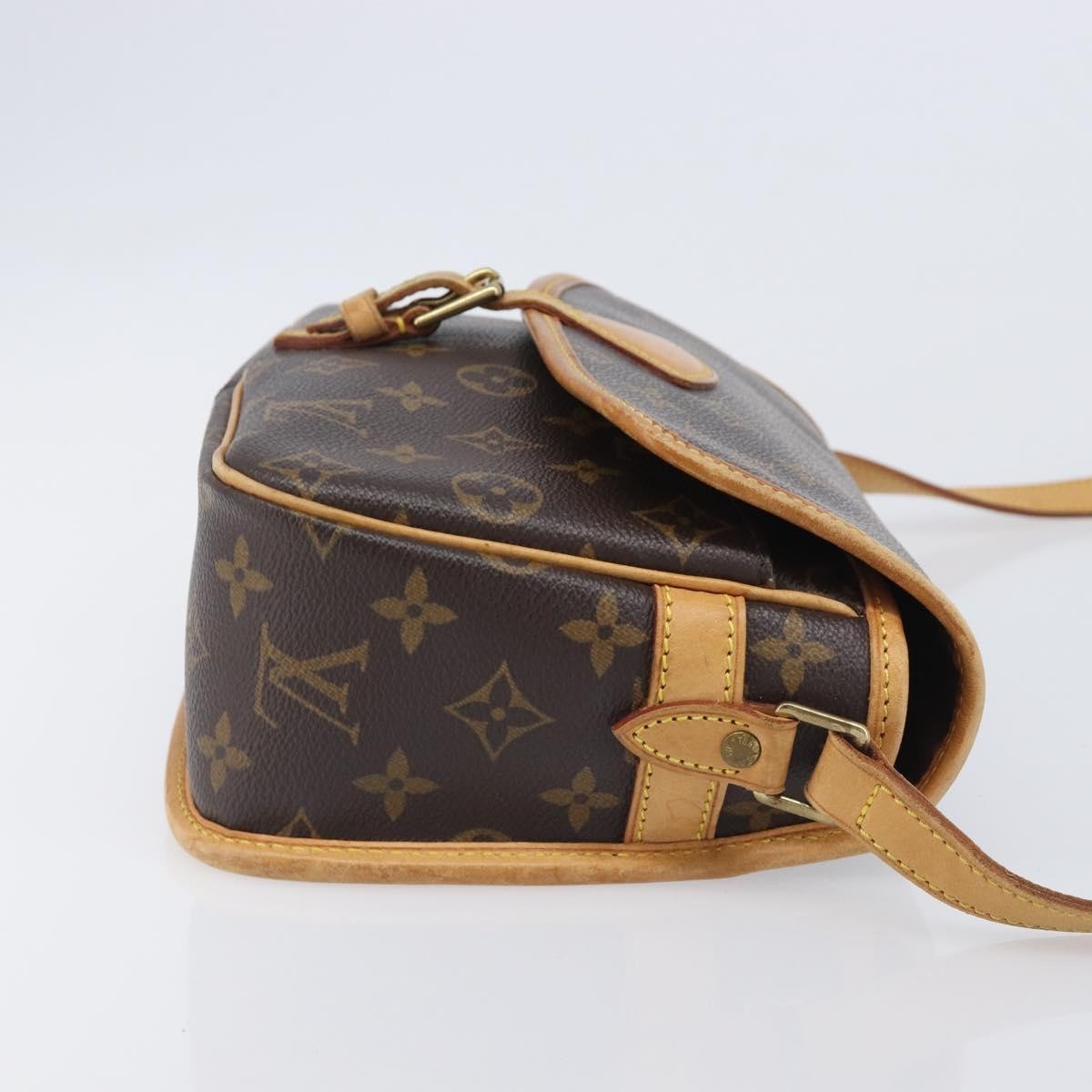 Louis Vuitton Sologne Monogram Canvas, Brown, Canvas, Handbag