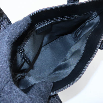 Gucci Tote GG Canvas and Leather, Black, Canvas, Tote Bag