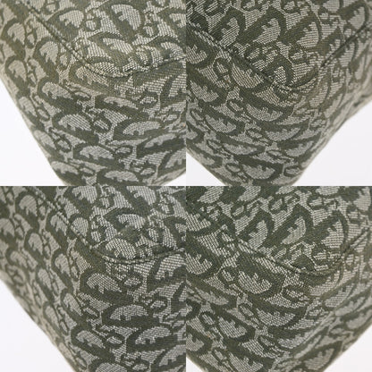 Christian Dior Vintage Open Pocket Diorissimo Canvas, Green, Canvas, Tote Bag