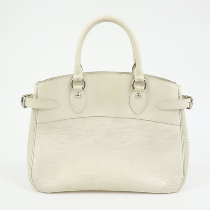 Louis Vuitton Passy Epi Leather, White, Leather, Tote Bag