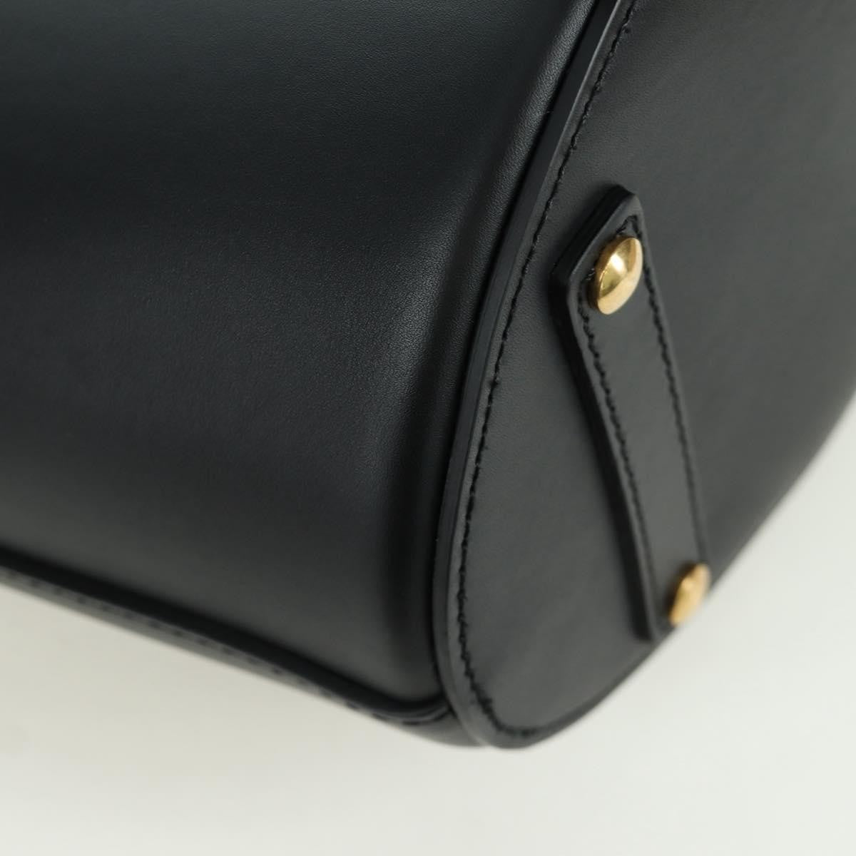 Burberry Supple Bucket Leather, Black, Leather, Handbag