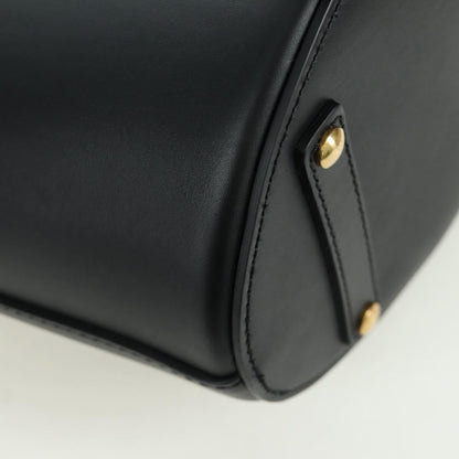 Burberry Supple Bucket Leather, Black, Leather, Handbag