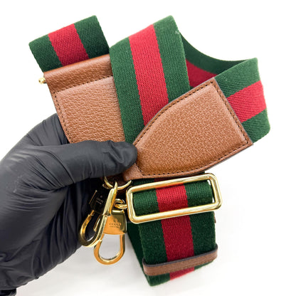 Gucci Zip Messenger Jumbo GG Canvas, Brown, Canvas, Handbag