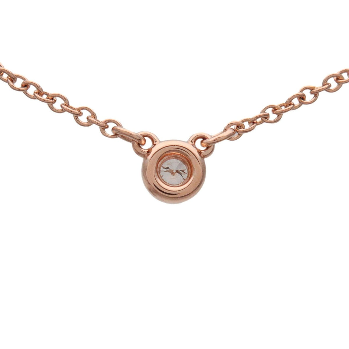 Tiffany & Co. Elsa Peretti Diamonds By The Yard Pendant 18K Rose Gold, Gold, Rose Gold, Necklace
