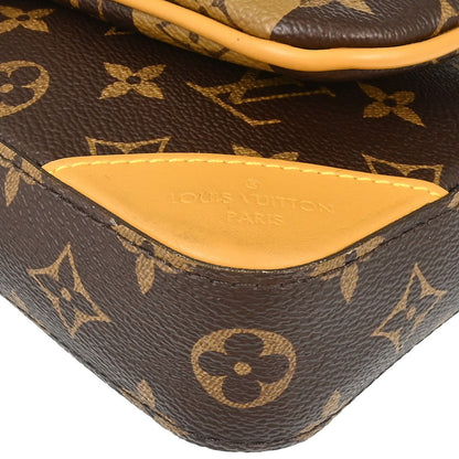 Louis Vuitton Nigo Trio Messenger Limited Edition Stripes Monogram Canvas, Brown, Canvas, Handbag