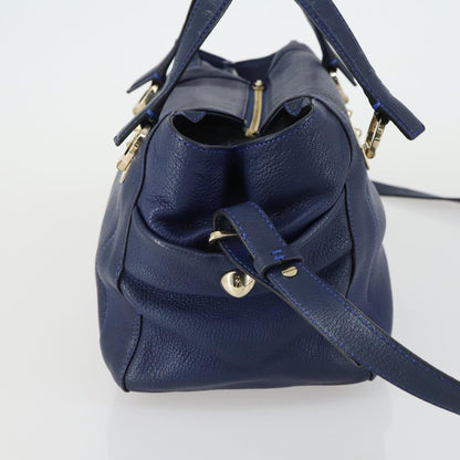 Chloe Bridget Convertible Satchel Leather, Navy, Leather, Handbag