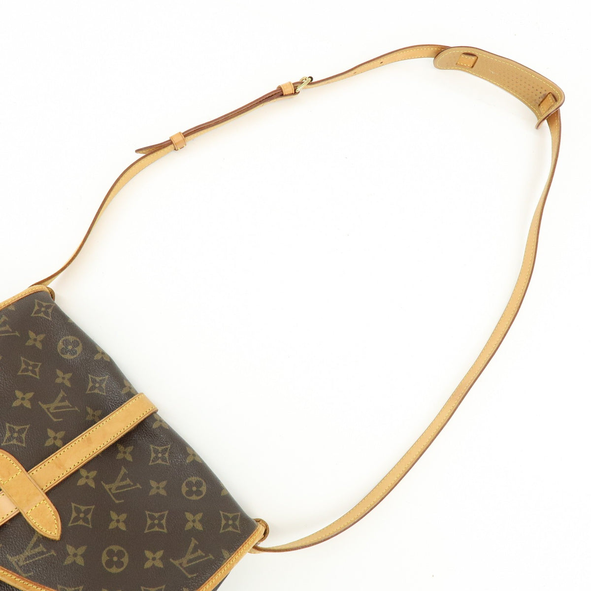 Louis Vuitton Saumur Monogram Canvas, Brown, Canvas, Shoulder Bag