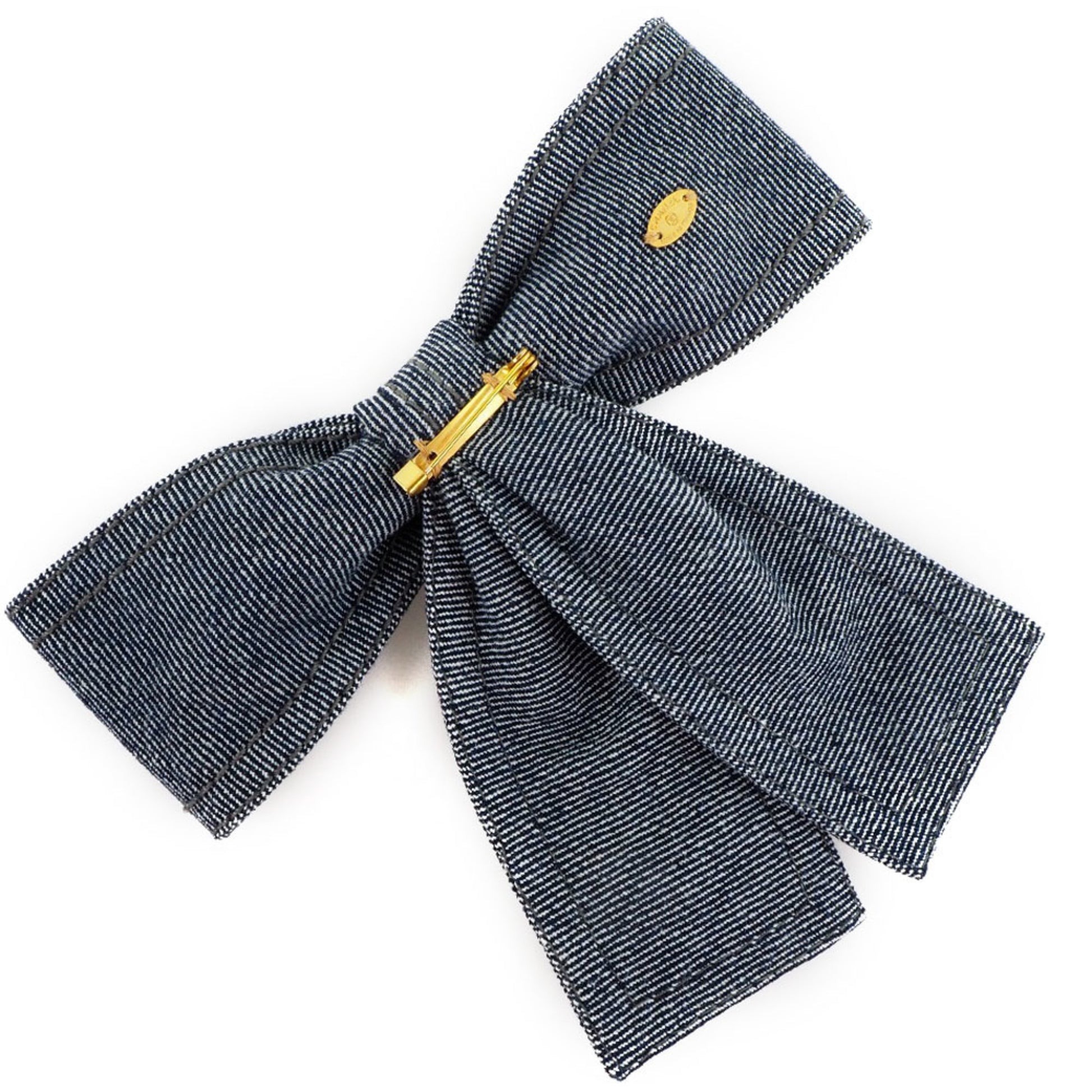 Chanel, Blue, Denim - Jeans, brooch