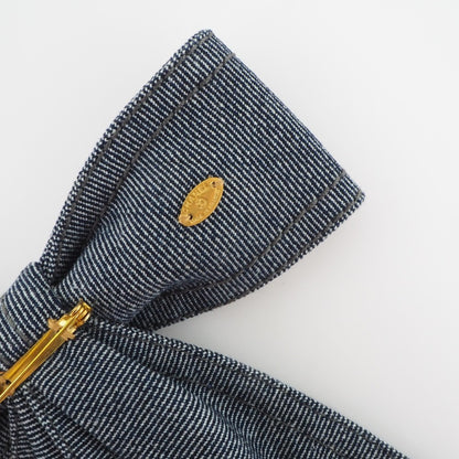 Chanel, Blue, Denim - Jeans, brooch