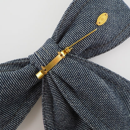Chanel, Blue, Denim - Jeans, brooch